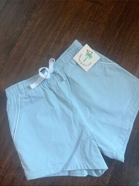 Kids Light Blue Drawstring Shorts by Swim & Surf Kids